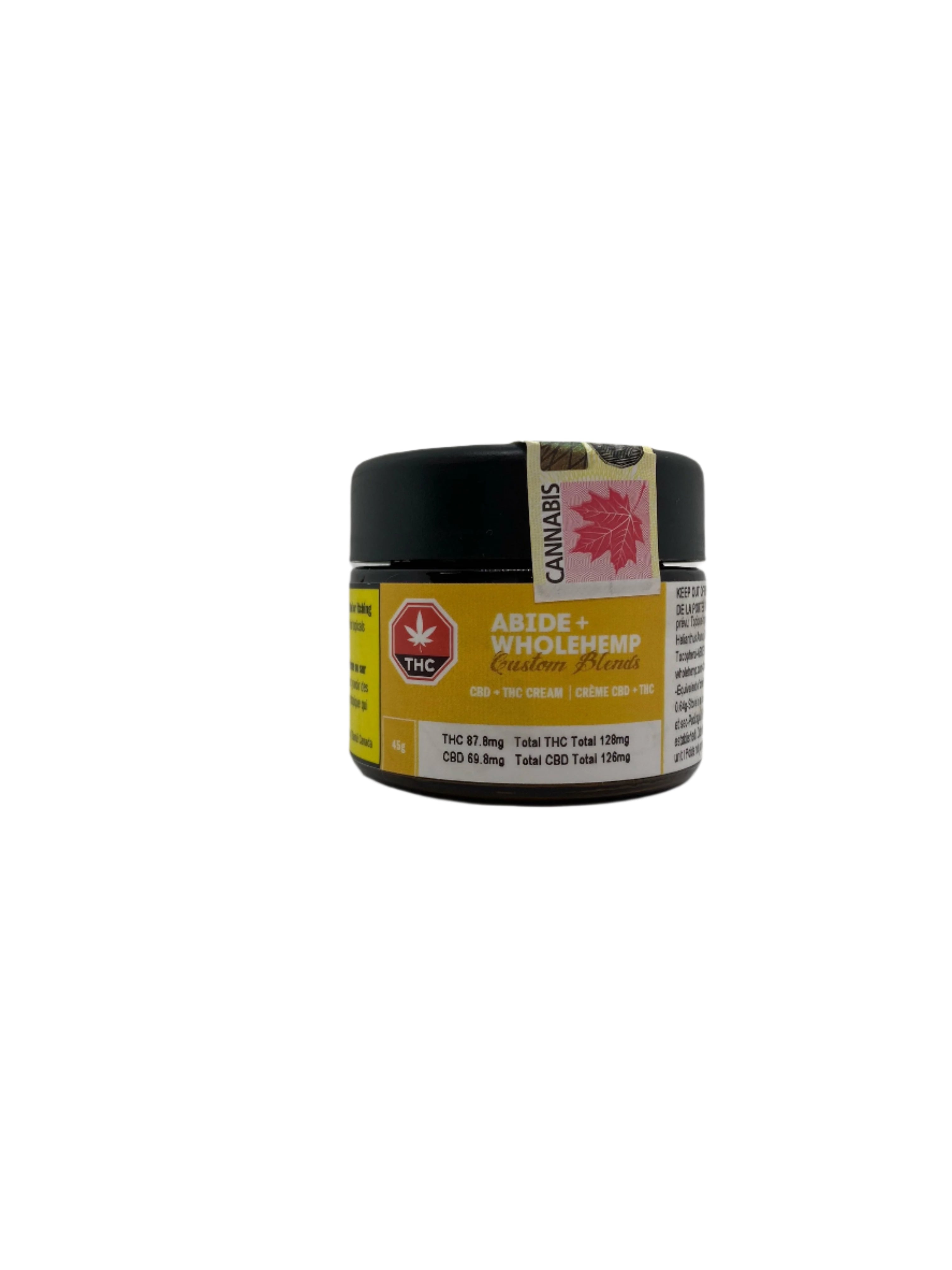Abide /Whole Hemp CBD / THC Cream